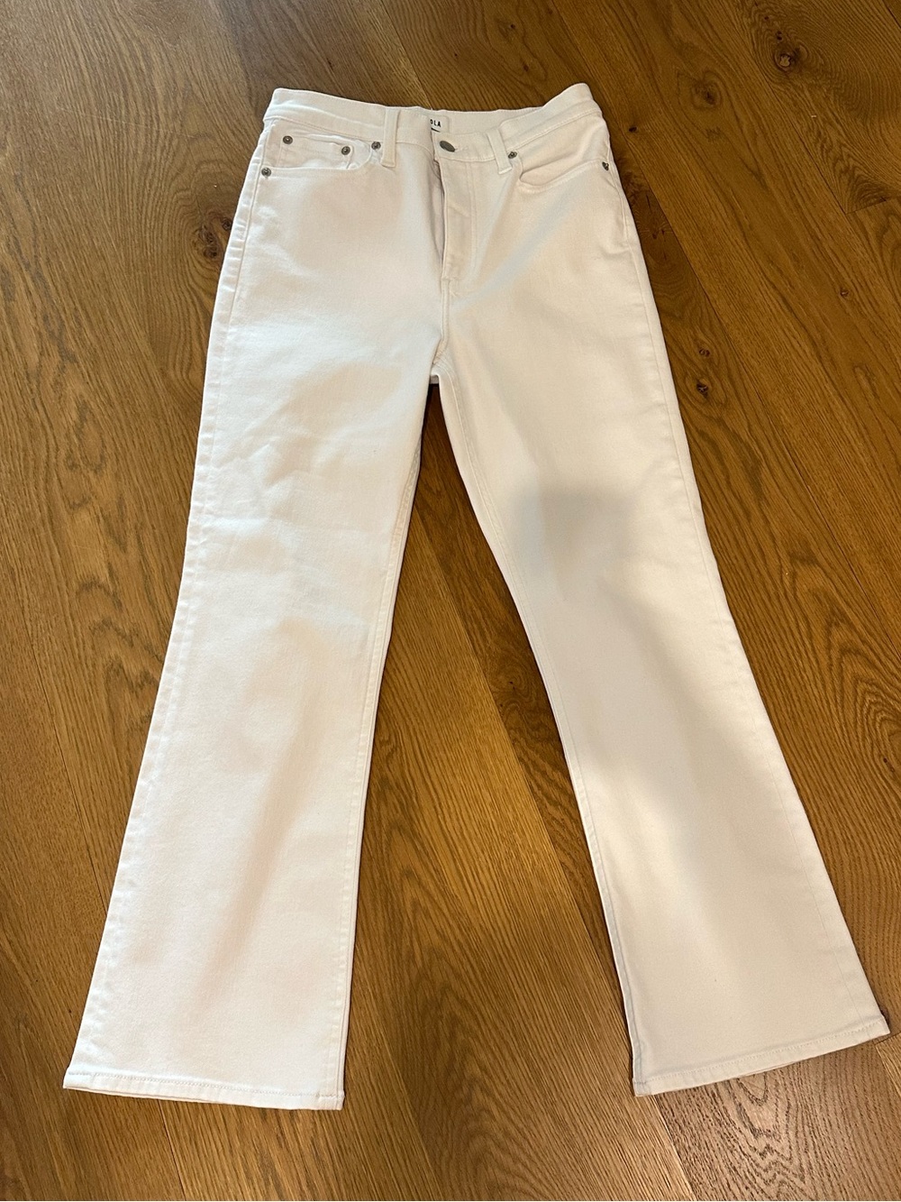 Pistola size 28 Classic White Women's cropped Denim Jeans